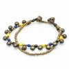 HaremPants.com Summer Super Sale 2022 Brass Bell And Multi Bead Double Strand Bracelets