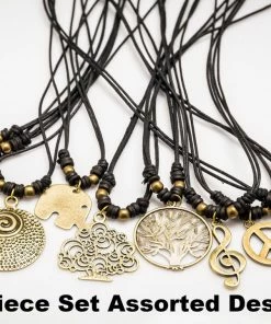 HaremPants.com Hand Made Brass Necklace 6 Pcs. PACK Handmade Necklaces