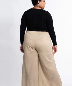 HaremPants.com Plus Size Women's Thai Harem Palazzo Pants In Solid Tan