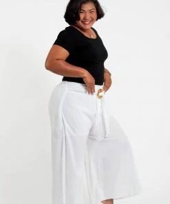 HaremPants.com Plus Size Women's Thai Harem Palazzo Pants In Solid White