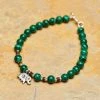 HaremPants.com Hand Made Tibetan Elephant Mala With Malachite Beads Bracelet 2 HaremPants.com Hand Made Tibetan Elephant Mala With Malachite Beads Bracelet