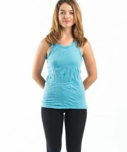 HaremPants.com Super Soft Sure Design Women's Tank Tops Turquoise
