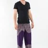 HaremPants.com Floral Mandalas Men's Harem Pants In Purple