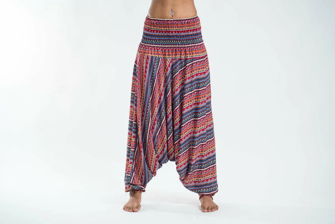 HaremPants.com Aztec Stripes Jumpsuit Harem Pants In Peach Women's 5 HaremPants.com Aztec Stripes Jumpsuit Harem Pants In Peach Women's