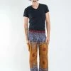 HaremPants.com Geometric Mandalas Men's Harem Pants In Bronze