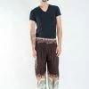 HaremPants.com Solid Top Elephant Men's Elephant Pants In Brown