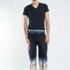 HaremPants.com Solid Top Elephant Men's Elephant Pants In Black