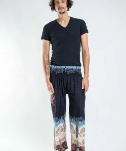 HaremPants.com Solid Top Elephant Men's Elephant Pants In Black