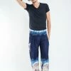 HaremPants.com Solid Top Elephant Men's Elephant Pants In Blue