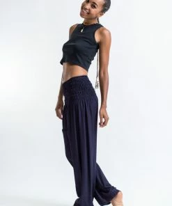 HaremPants.com Solid Color Women's Harem Pants In Blue