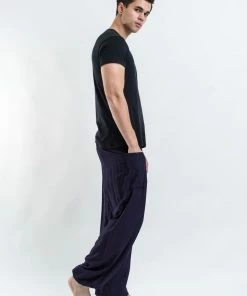 HaremPants.com Solid Color Men's Harem Pants In Blue