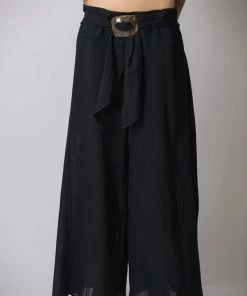 HaremPants.com Women's Thai Harem Palazzo Pants In Solid Black