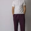 HaremPants.com Solid Color Drawstring Men's Yoga Massage Pants In Dark Purple
