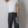 HaremPants.com Men's Drawstring Yoga Pants The Dragon Men's Thai Yoga Pants In Gray