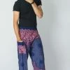 HaremPants.com Geometric Mandalas Men's Harem Pants In Blue