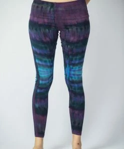 HaremPants.com Women's Patch Dye Tie Dye Cotton Leggings In Indigo