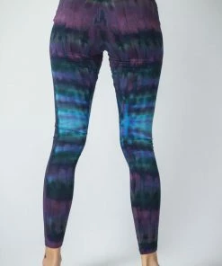 HaremPants.com Women's Patch Dye Tie Dye Cotton Leggings In Indigo