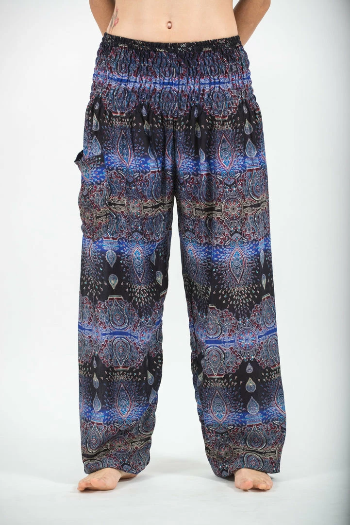 HaremPants.com Paisley Women's Harem Pants In Blue 4 HaremPants.com Paisley Women's Harem Pants In Blue