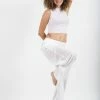 HaremPants.com Solid Color Drawstring Women's Yoga Massage Pants In White