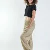 HaremPants.com Women's Thai Smocked Waist Cotton Pants In Tan