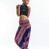 HaremPants.com Dashiki Prints Jumpsuit Harem Pants In Navy Women's