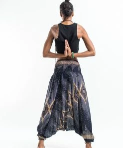 HaremPants.com Diamond Peacock Jumpsuit Harem Pants In Black