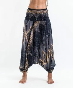 HaremPants.com Diamond Peacock Jumpsuit Harem Pants In Black