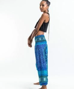 HaremPants.com Women's Tribal Chakras Jumpsuit Harem Pants In Blue