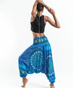 HaremPants.com Women's Tribal Chakras Jumpsuit Harem Pants In Blue