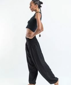 HaremPants.com Solid Color Women's Harem Pants In Black