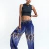 HaremPants.com Diamond Peacock Women's Harem Pants In Blue