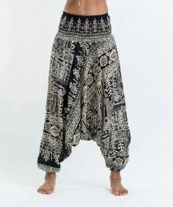 HaremPants.com Tribal Prints Jumpsuit Harem Pants In Black