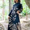 HaremPants.com Tie Dye Long Sleeve Maxi Dress In Black