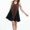 HaremPants.com Women's Tie Dye Cotton Tank Dress In Black 07