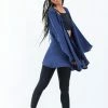 HaremPants.com Women's Crinkled Hill Tribe Cotton Cardigan In Navy