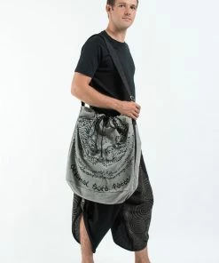 HaremPants.com Summer Super Sale 2022 Thai Tattoo Denim Drawstring Tote Bag
