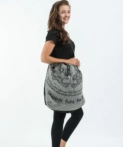 HaremPants.com Summer Super Sale 2022 Thai Tattoo Denim Drawstring Tote Bag