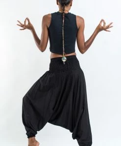 HaremPants.com Women's Solid Color Jumpsuit Harem Pants In Black