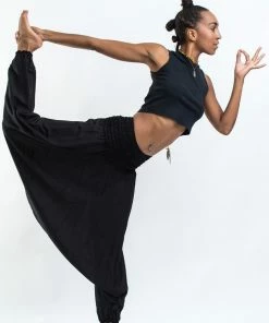 HaremPants.com Women's Solid Color Jumpsuit Harem Pants In Black