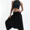 HaremPants.com Women's Solid Color Jumpsuit Harem Pants In Black