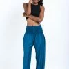 HaremPants.com Solid Color Women's Harem Pants In Aqua Blue
