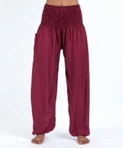 HaremPants.com Solid Color Women's Harem Pants In Red