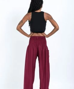HaremPants.com Solid Color Women's Harem Pants In Red