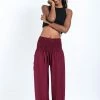 HaremPants.com Solid Color Women's Harem Pants In Red