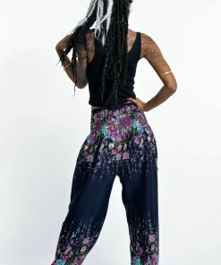 HaremPants.com Floral Women's Harem Pants In Blue