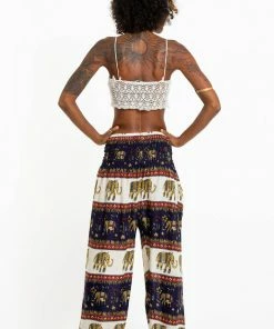 HaremPants.com Elephant Bliss Women's Elephant Pants In Navy