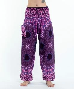 HaremPants.com Paisley Mandalas Women's Harem Pants In Purple