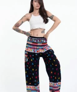 HaremPants.com Triangles Women's Harem Pants In Black