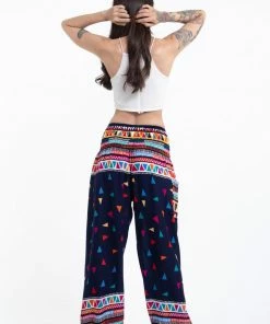HaremPants.com Triangles Women's Harem Pants In Navy