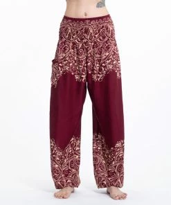HaremPants.com Vines Women's Harem Pants In Red